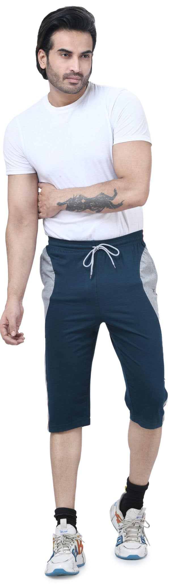 IBulls, Hosiery Cotton Regular Fit Three Quarters/Three Fourths/Three by Fourth /3/4 / Capri for Men- Casual/Sports Wear with Zip Lock Pockets view 5