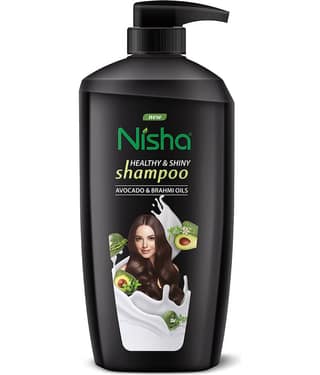 Nisha Healthy & Shiny Shampoo for Women Men 650ml, Avocado & Brahmi Shampoo for Strong Beautiful Hair