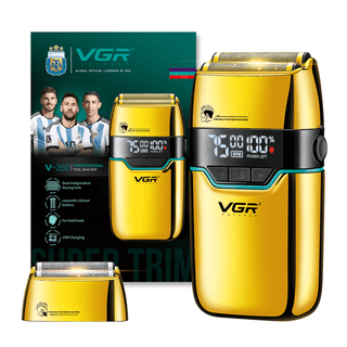 VGR V-350 Professional Foil Shaver With Ultimate Precision for Bald Head & Beard Shaving for Men VGR V-350 Professional Foil Shaver With Ultimate Precision for Bald Head & Beard Shaving for Men - Gold