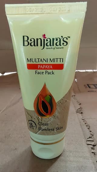 Banjaras multani mitti papaya face pack