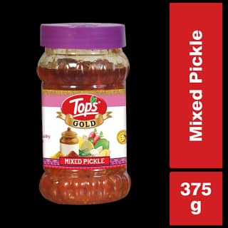 Tops Pickle - Gold Mixed, Spicy Condiment, Accompaniment For Meals, 375 G Jar