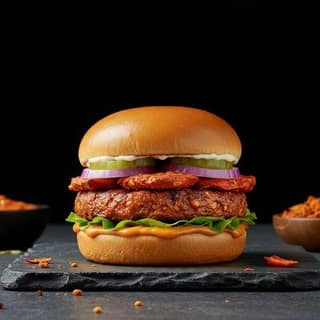 Indie-Tandoori Burger