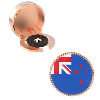 The Smart Buttons - Shirt Button Cover Cufflinks for Men - New Zealand Flag