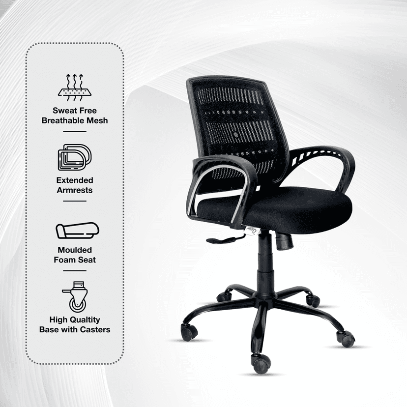 OOLIVE COSMO OC50 Ergonomic Midback Office Chair view 2