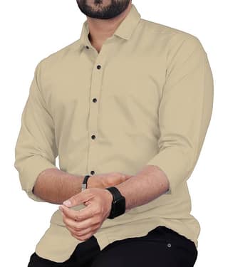 UNI VIBE Cotton Blend Slim Fit Solids Full Sleeves Men's Casual Shirt - Blue ( Pack of 1 )