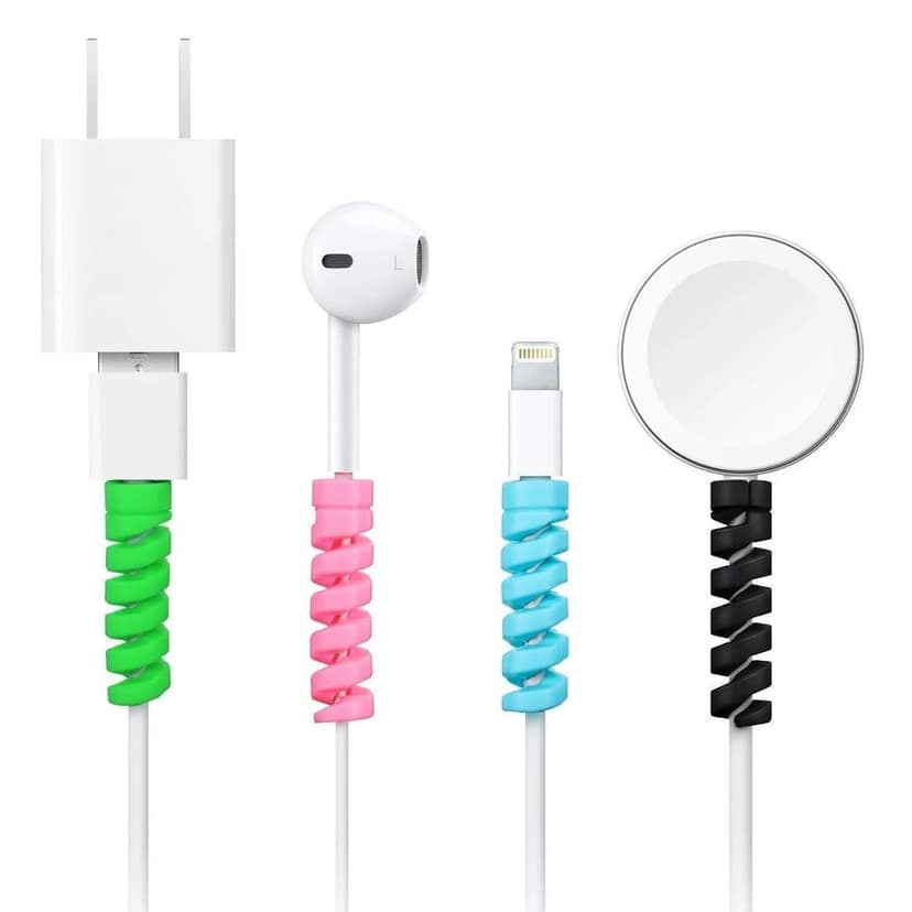 Spiral Charger Cable Protector Data Cable Saver Charging Cords Protective for All Universal Cable Cover (Pack of 10) view 6