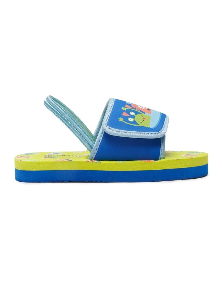 ONYC Monster Neon Green Sliders for Boys and Girls view 4