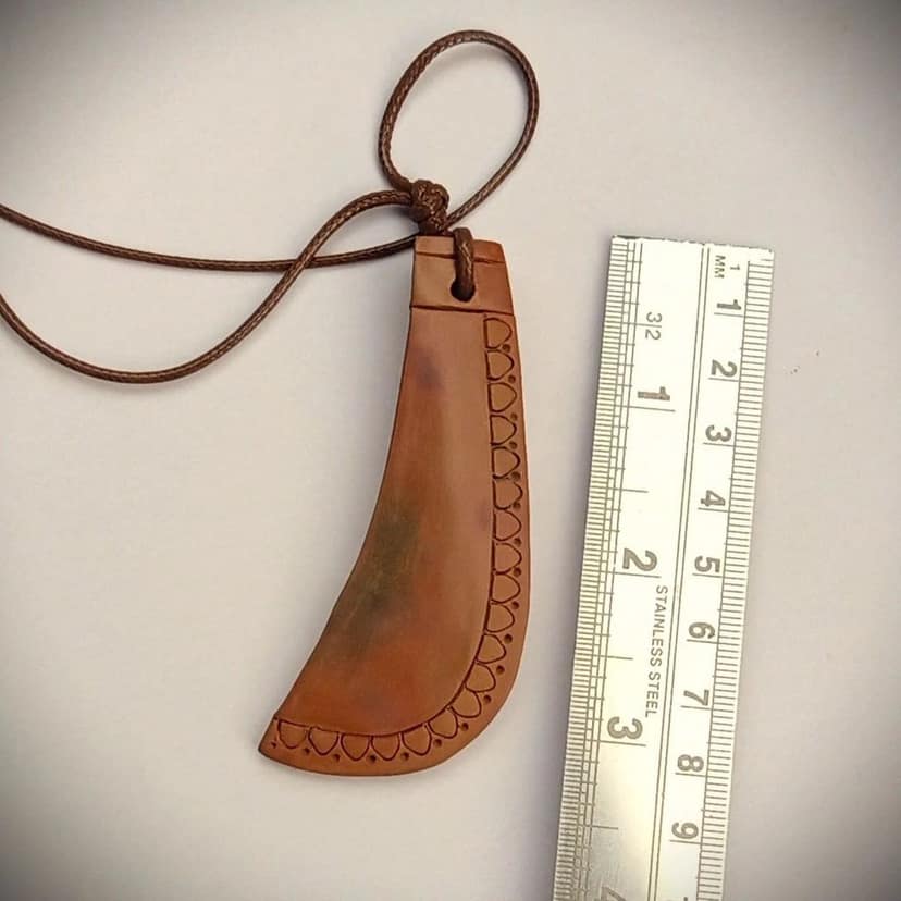 Terracotta pendant view 4