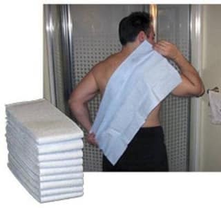 KUDIZE Disposable Non Woven Face and Body Towel for Hospital, Hotel, Travelling, Spa & Beauty Parlor 70 GSM (18 X 18 INCH)(45 X 45 CM) (Pack of 25 PCS)