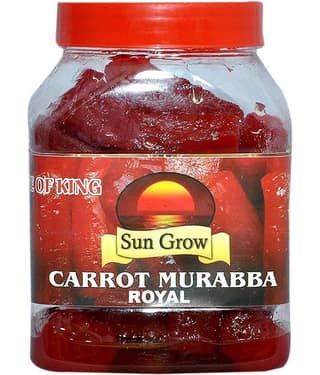 Sun Grow Home Made, Royal Organic Carrot Murabba, Palm Good for Blood Circulation Pickle 1 kg