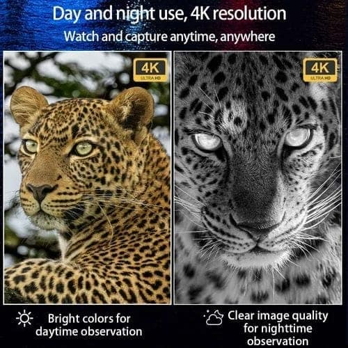 AUSHA 4K Night Vision Binoculars with 600m Range | HD Display, Rechargeable Battery & Zoom view 7
