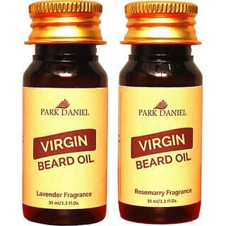 PARK DANIEL Beard oil Lavender(35 ml) & Rosemary Fragrance(35 ml) combo pack of 2 Bottles Hair Oil (70 ml)