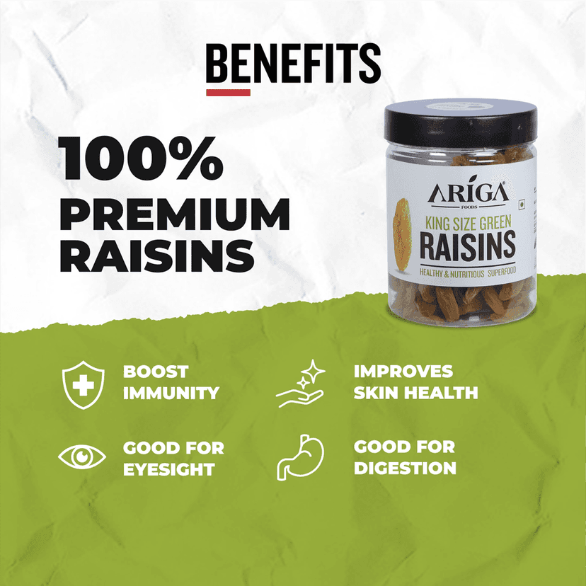 Ariga Foods King Sized Healthy & Nutritious 100% Natural Raisins (250 g) view 4