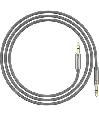 Portronics - Grey 3A Aux Cable 2 Meter