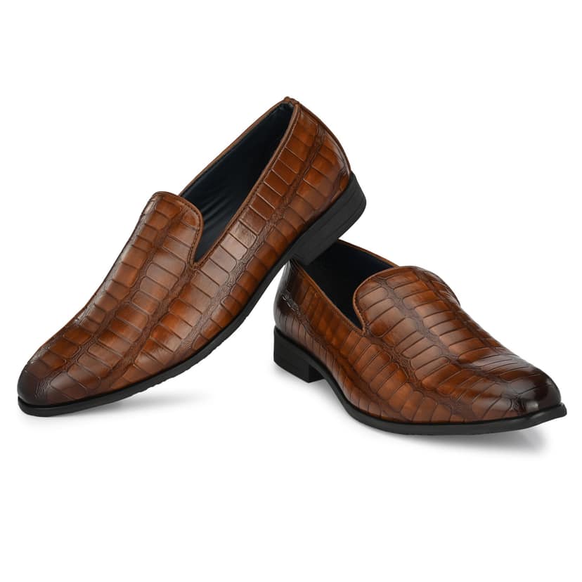 BUSKINS CASUAL SLIP-ON SHOES BA5135 TAN view 7