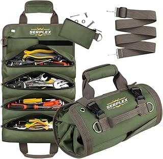 Serplex® Tool Bag Tools Storage Bag Portable Roll Up Multi Compartment