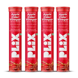 Apple Cider Vinegar Effervescent with the mother pack of 4 tubes__1 Month__60 Tablets