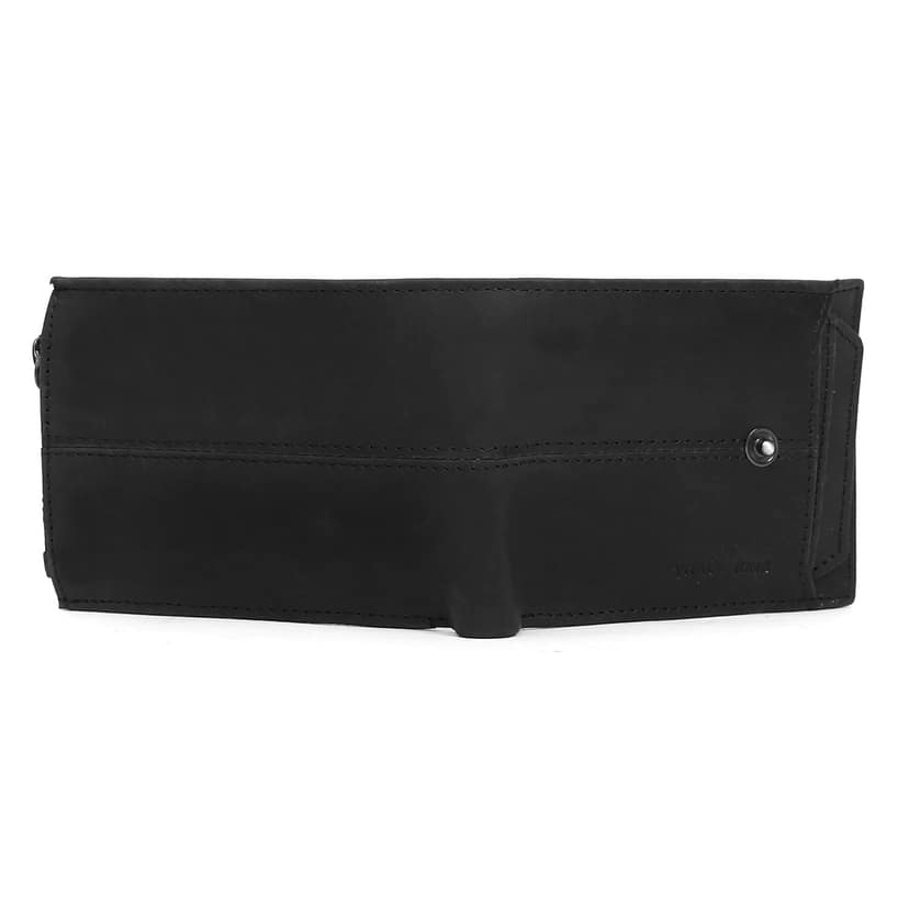 Vital King Men Trendy, Travel Black Genuine Leather Wallet (11 Card Slots) view 7