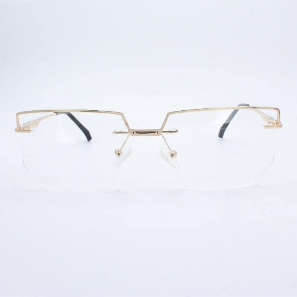 Lensoz Elite X Luxe Rimless Geometric 2 - Narrow - Golden view 2