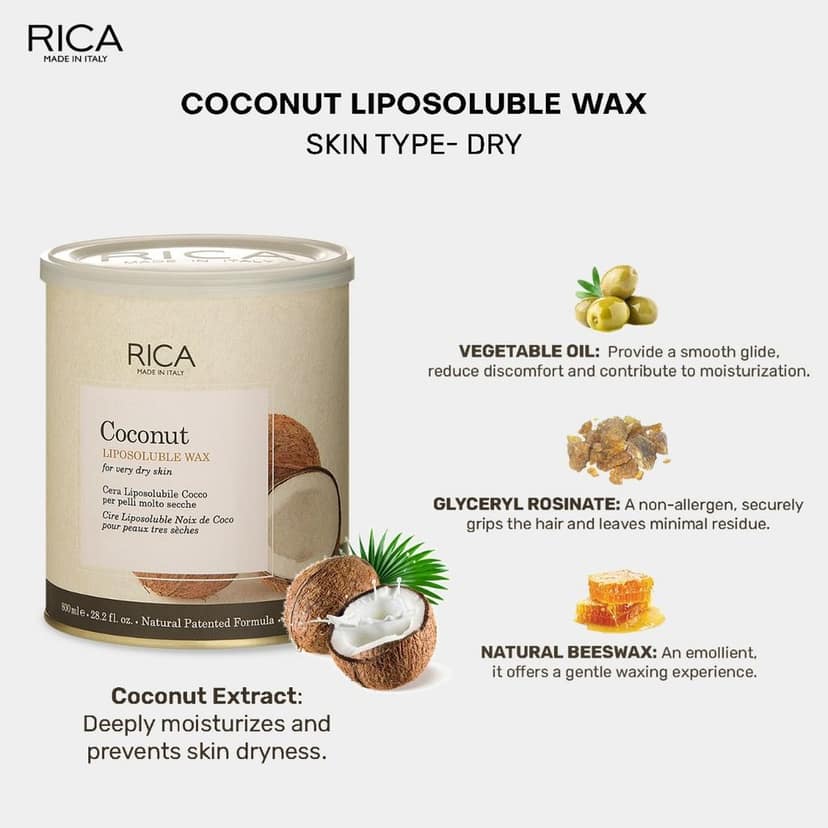 Rica Coconut Wax (800 ml) view 2