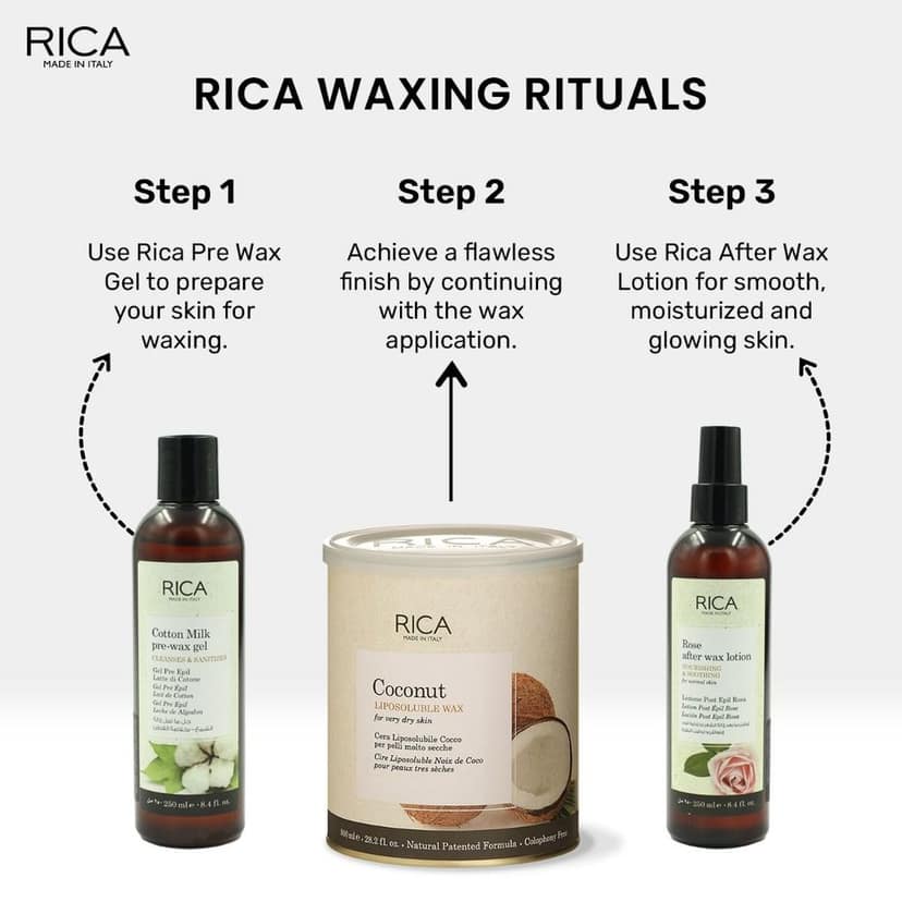 Rica Coconut Wax (800 ml) view 7