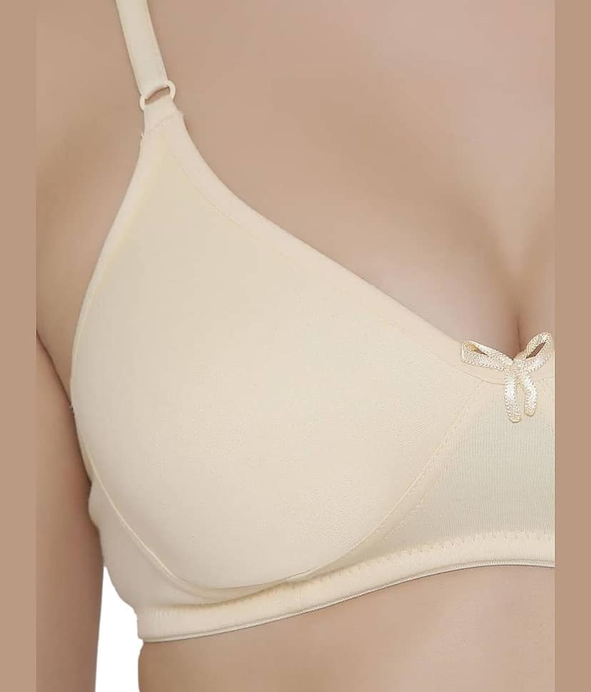 Clovia Cotton Non Padded Women's T-Shirt Bra ( Beige )