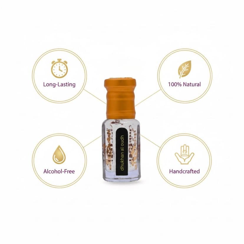 alnaqi fragrances Dhukhan AL Oudh Attar| Alcohol Free| Pack Of 1 | Original & Long Lasting Fragrance | Most Wanted Arabian Aroma |Unisex | view 3