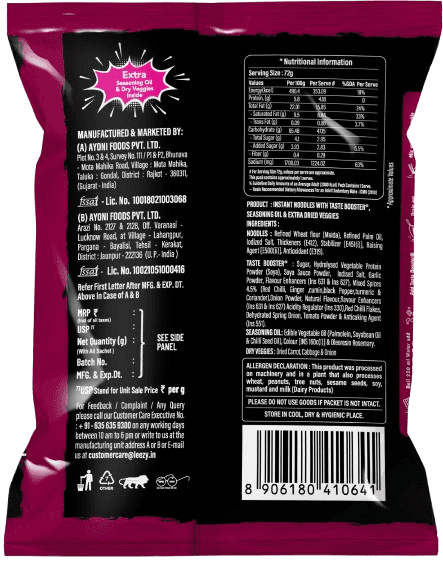 Leezy Korean Kimchi Veg Noodle Pack of 12 Pcs view 2
