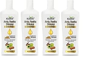 Kudos Amla Reetha Shikakai Shampoo | 500 ML | Pack of 4