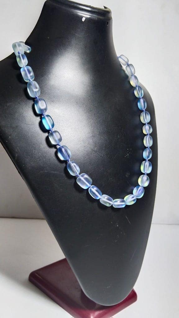 Moonstone Iridescent Gemstone Necklace view 2