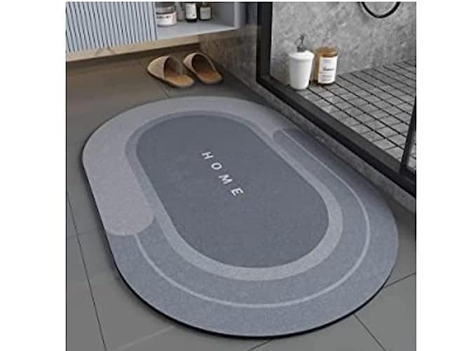 viva smart Floor Mat, Doormat, Bathroom Carpet Cushion Mat Bathroom mat Water Absorbing Non Slip Floor mat Quick Drying Water for Home Diatomite Door Mat Soft Silicone Super Absorbent view 6