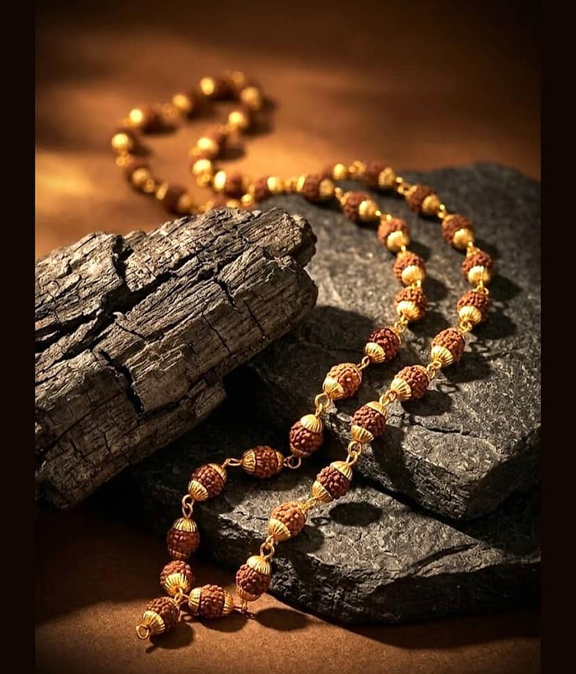 AKLINA Gold Religious Mala ( Pack of 1 )