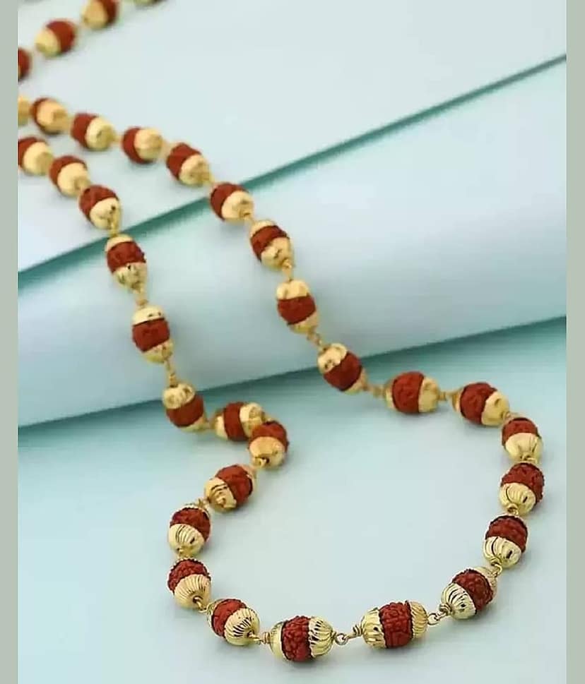 AKLINA Gold Religious Mala ( Pack of 1 ) view 2