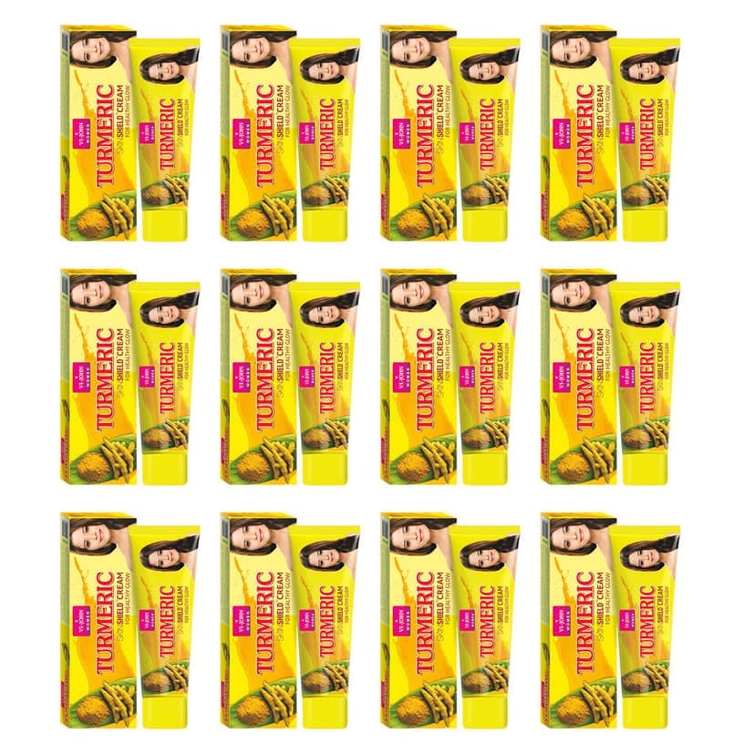 Vi-John Women Turmeric Skin Cream 50Gm (Tube) (Pack of 12)