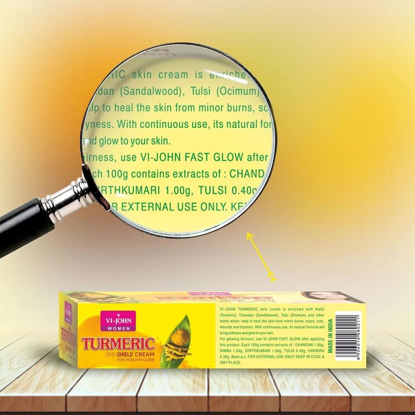 Vi-John Women Turmeric Skin Cream 50Gm (Tube) (Pack of 12) view 6