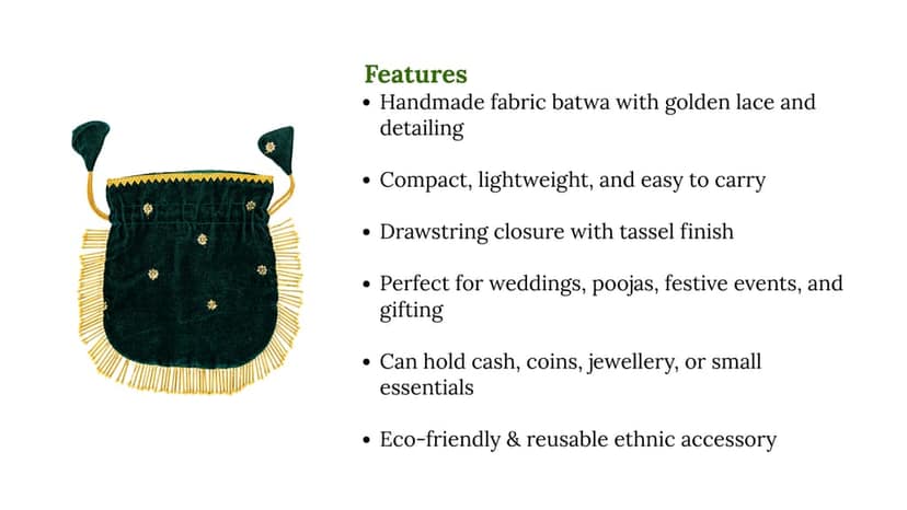 Handmade Fabric Batwa 1 Piece Each view 3