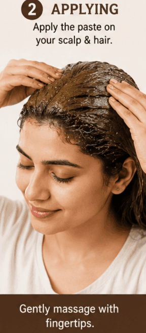 Shushraj Jaivik Shikakai Powder (Hair Care Solution) - 80g | Natural Hair Cleanser view 3