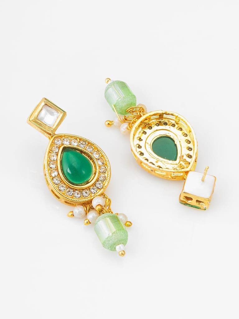 Morison Golden Oval Earrings Simple Yet Sophisticated view 3