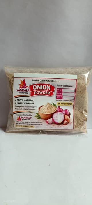 Sankalp Enterprises Onion Powder (100g) | 100% Natural & Preservative-Free | Essential Kitchen Seasoning