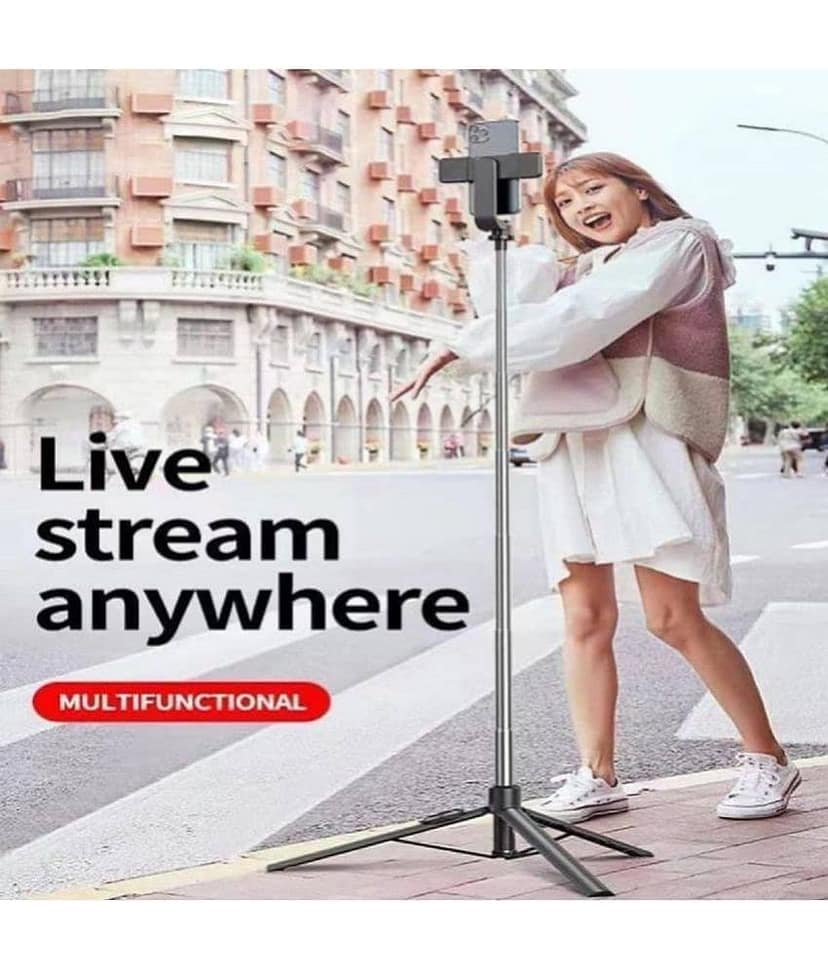 Hybite Selfie Stick with Tri pod, Blue tooth Selfie Stick Tri pod, 170CM/ 67inch Extra Long Selfie StickTri pod Remote Control, Blue tooth Selfie Stick view 2