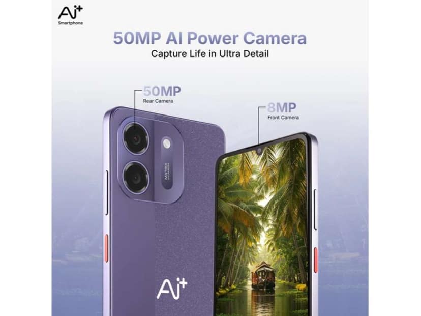 Ai+ Pulse 2 Smartphone, 4GB RAM, 64GB Storage - Purple view 2