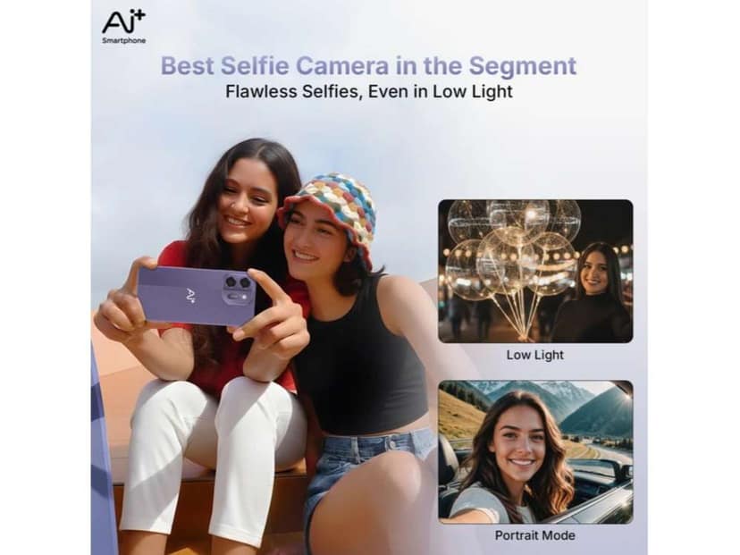 Ai+ Pulse 2 Smartphone, 4GB RAM, 64GB Storage - Purple view 3
