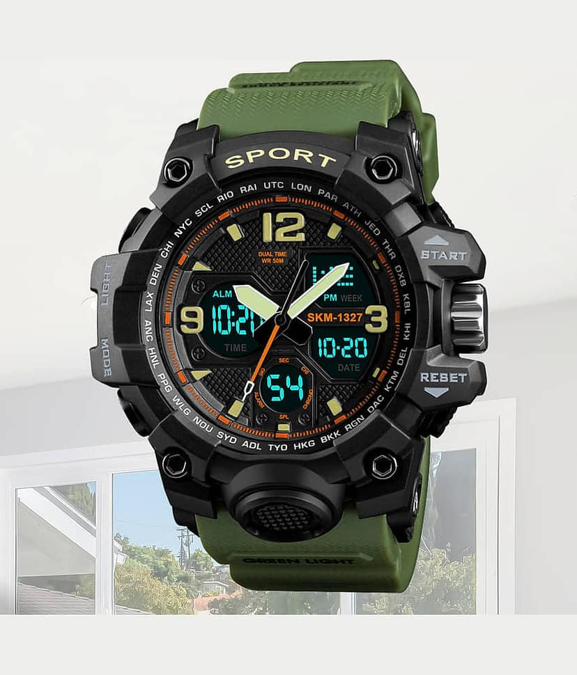 Harbor Green Silicon Analog-Digital Men's Watch