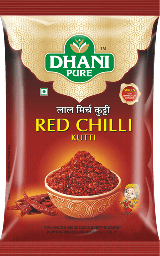 Dhani Pure Red Chilli/Lal Mirch Kutti , 100g (Premium Quality)
