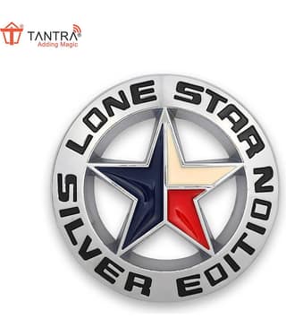 Tantra 3D Logo In Car Sticker