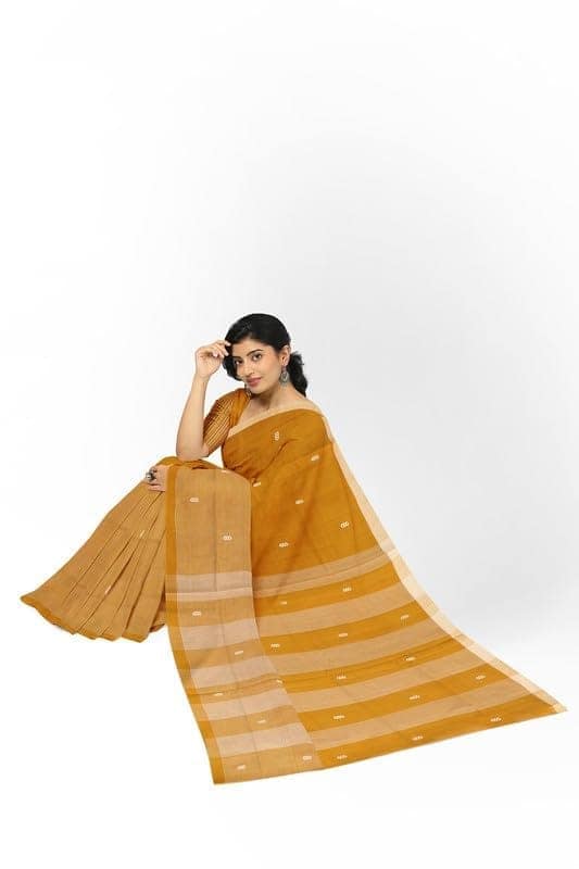 APCO Handloom - Women's Rahajmundry Pure Cotton Grey Handloom Saree (Angara Handloom Saree) 51 view 4