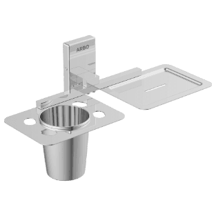 LV-10 Soap Dish With Tumbler Holder