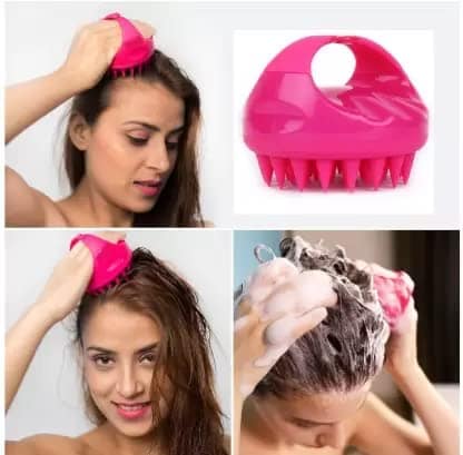 Elecsera Hair Shampoo Brush Scalp Clean Massager Comb view 4