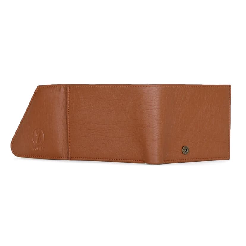 ZOSTER Tan Vegan Leather Wallet for Men & Women - Stylish and Sustainable Wallet view 5