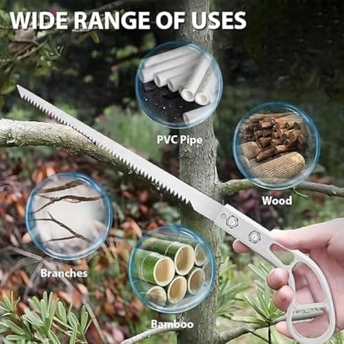 Hand Saw Portable Garden Household Anti-Skip Hand Steel High Strength Tool Ice Hand Saw Cutter Wood Saw Hand Tree Cutting (9 Inch Pack of 1) view 3